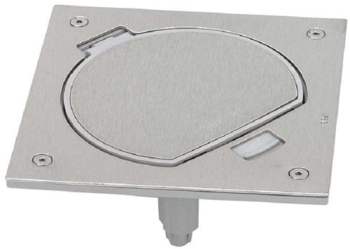 Лючок влагостойкий Simon Connect K45 1-м. 2 мод. с защелкой IP66 сталь картинка